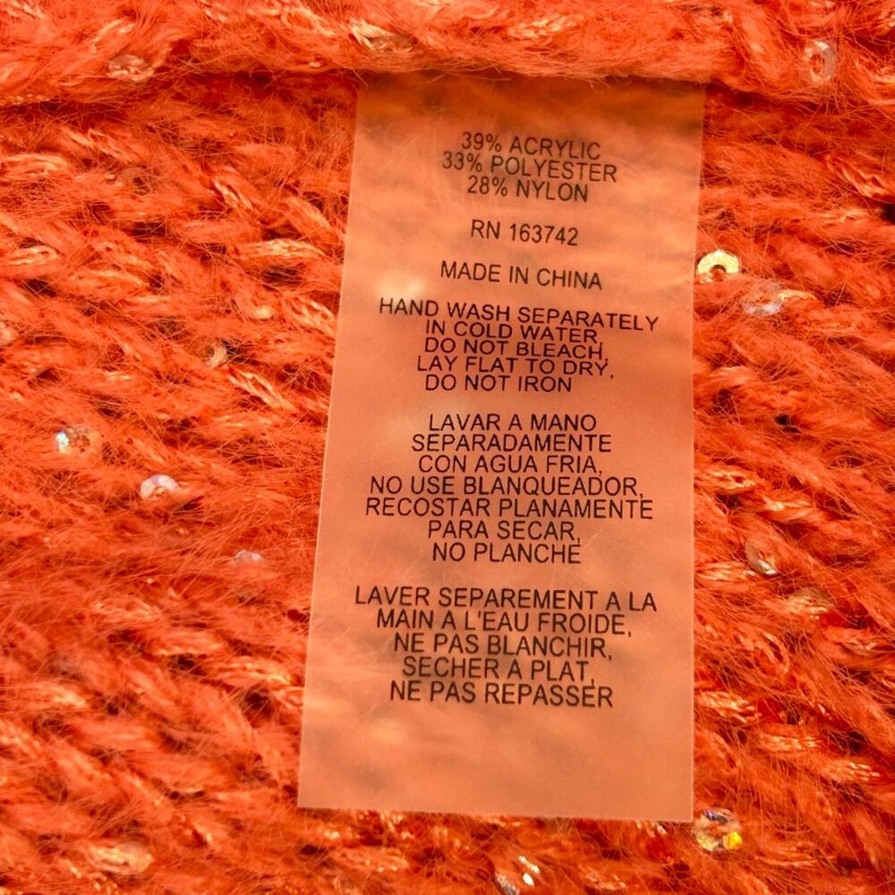 NWOT Sioni Wool Blend Knit Cardigan  Sequins S Jacket MSRP $129 Old Money - Picture 10 of 12